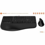 Set tastiera e mouse wireless - Ergonomico - MOBILITY LAB - C30W - Nero
