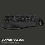 Set tastiera e mouse wireless - Ergonomico - MOBILITY LAB - C30W - Nero - immagine 5