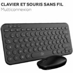 Set mini tastiera e mouse wireless - MOBILITY LAB - CP420W - FR - Nero - immagine 3
