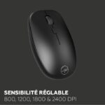 Set mini tastiera e mouse wireless - MOBILITY LAB - CP420W - FR - Nero - immagine 5