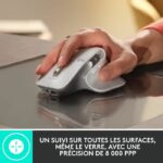 Logitech - Mouse Wireless - MX Master 3S Performance, Ergonomico - Grigio Chiaro - immagine 2