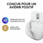 Logitech - Mouse Wireless - MX Master 3S Performance, Ergonomico - Grigio Chiaro - immagine 5