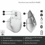 Logitech - Mouse Wireless - MX Master 3S Performance, Ergonomico - Grigio Chiaro - immagine 6