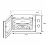Microonde - OCEANIC - OCEAMO20W12 - 20L - bianco - Singola funzione - immagine 6