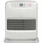 Qlima SRE 3231C2 fornello a gasolio elettronico 3,1 KW per volume 120m3 / 48m2, sistema antiodore, regolazione della temperatura, grigio argento
