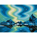 Ravensburger  Tele CreArt 30x40 cm  Aurora boreale  Dipingere con i numeri  Adulto  Attività rilassante e creativa  14 anni  23907