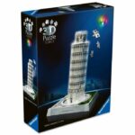 Puzzle 3D iconico: Torre pendente di Pisa illuminata - immagine 2