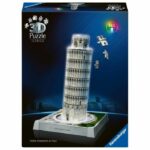 Puzzle 3D iconico: Torre pendente di Pisa illuminata