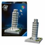 Puzzle 3D iconico: Torre pendente di Pisa illuminata - immagine 3