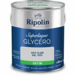 Lacca glicerica grigio chiaro RAL 7035 satinata - RIPOLIN - 2 L
