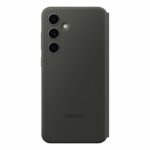 Custodia Smart View per Galaxy S24 FE con porta carte, nera - immagine 2