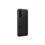 Cover posteriore con porta carte per Galaxy A36 5G, nera - immagine 2