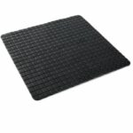 Tappetino antiscivolo per vasca o doccia - TODAY - UTILITY - 50 x 50 cm - Quadrato - Nero