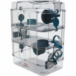 Gabbia a 3 piani - ZOLUX - Rody3 trio - Per criceti, topi e gerbilli - L 41 x P 27 x H 53 cm - Blu