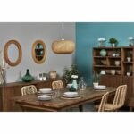 Lampada a sospensione in bambù - P 45 x H 145 cm - Beige - immagine 5