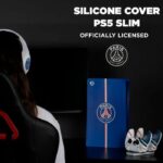 Mascherina protettiva - KONIX - PSG - PS5 Slim - Silicone - Antiurto - Antigraffio - Blu - immagine 5