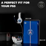 Mascherina protettiva - KONIX - PSG - PS5 Slim - Silicone - Antiurto - Antigraffio - Blu - immagine 6