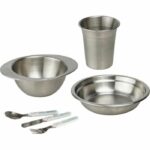 Confezione pasto - THERMOBABY - Acciaio inossidabile - Tazza, Ciotola, Piatto fondo, Set di posate