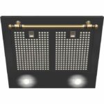 Cappa a parete decorativa retrò - AMICA - OKC6212RA - 76/104 x 60 x 50 cm - Nero - immagine 3