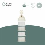 Babymoov Dosatori per latte in polvere Babydose - Beccuccio ergonomico - Prodotto in Francia, Beige - immagine 3