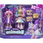 Bambola personalizzabile - BANDAI - Animakii - HEA26348 - Unicorno e pipistrello