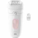 Epilatore elettrico senza fili - BRAUN - SILK EPIL 5-000 - Impermeabile - 2 velocità - Rosa / Bianco