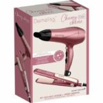 Set piastra per capelli + asciugacapelli - DEMELISS - 2200 W - Cherry Chérie - immagine 4