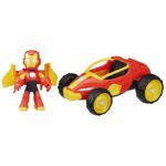 Personaggio di Iron Man e veicolo Bolide Iron Man, Marvel Iron Man e i suoi fantastici amici, età 3 anni