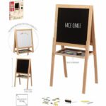 Grande lavagna multifunzionale in legno - JEUJURA - Lavagna bianca magnetica e con gesso