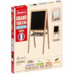 Grande lavagna multifunzionale in legno - JEUJURA - Lavagna bianca magnetica e con gesso - immagine 3