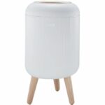 Pattumiera da bagno da terra con spinta - LIMO - KITCHEN MOVE - 9L - Legno di design
