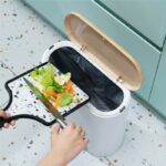 Pattumiera da bagno a spinta stretta - ALDO - KITCHEN MOVE - 10 L - Legno - immagine 2