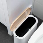 Pattumiera da bagno a spinta stretta - ALDO - KITCHEN MOVE - 10 L - Legno - immagine 4