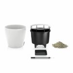 Vaso da fiori LECHUZA Classico Premium LS 50 - set completo, bianco lucido - immagine 2