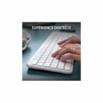 Set tastiera e mouse - Wireless - Logitech - MK950 Signature - AZERTY - Bianco - immagine 6
