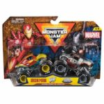 Veicoli in confezione da 2 - Die Cast 1:64 - Età 3+ - Marvel - Monster Jam