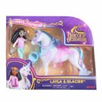 Layla + Glacier Figurine - 5 accessori inclusi - Dai 4 anni in su - Unicorn School