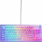 Tastiera da gioco cablata - STEELSERIES - Apex 3 TKL - Azerty - Lavanda