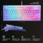 Tastiera da gioco cablata - STEELSERIES - Apex 3 TKL - Azerty - Lavanda - immagine 5