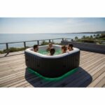 Spa gonfiabile quadrata SUNSPA 6 posti con striscia LED - immagine 2