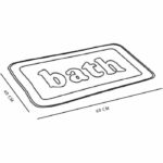 Tappetino da bagno in memory foam - TODAY - UTILITY - 40 x 60 cm - Nero - immagine 4