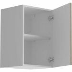 Oslo High Furniture 1 Door - Jackson Chene Decor - L 40 X D 36 X H 58 cm - immagine 2