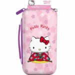 Custodia protettiva e per il trasporto - KONIX - Hello Kitty Nintendo Switch 2 - Porta accessori - Motivo 3D - Rosa - immagine 5