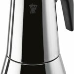 Caffettiera italiana - PEZZETTI - STEELEXPRESS - Acciaio inox - 6 tazze - Adatta a tutti i piani cottura, inclusa l'induzione - Argento