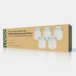 Set di 5 barattoli per cottura in batch - LIVOO - MEN400 - 750 ml - Vetro borosilicato - Chiusura in metallo - immagine 4