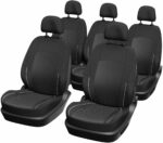 Confezione da 5 coprisedili universali per auto - XLCOVER - Minivan - Compatibile con airbag - Copre sedili, schienali e poggiatesta