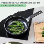 Set di 2 padelle - FACKELMANN - Brandao - Ceramica antiaderente - 16 e 20 cm - immagine 2