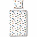 Set letto - MARIO BROS - Super Mario e i suoi amici - Microfibra - 1 copripiumino 140 x 200 cm + 1 federa 63 x 63 cm - immagine 2