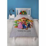 Set letto - MARIO BROS - Super Mario e i suoi amici - Microfibra - 1 copripiumino 140 x 200 cm + 1 federa 63 x 63 cm - immagine 4