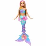 Bambola Sirena - Barbie - Magia dei Fiori - Fiori che Sbocciano - Giocabile in Acqua - Multicolore